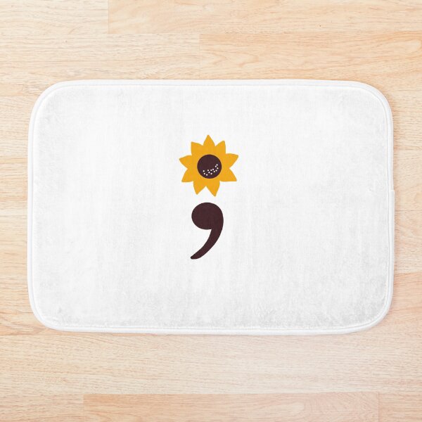 Item preview, Sunflower Semi-Colon, Suicide Awareness designed and sold by tbcalligraphy.
