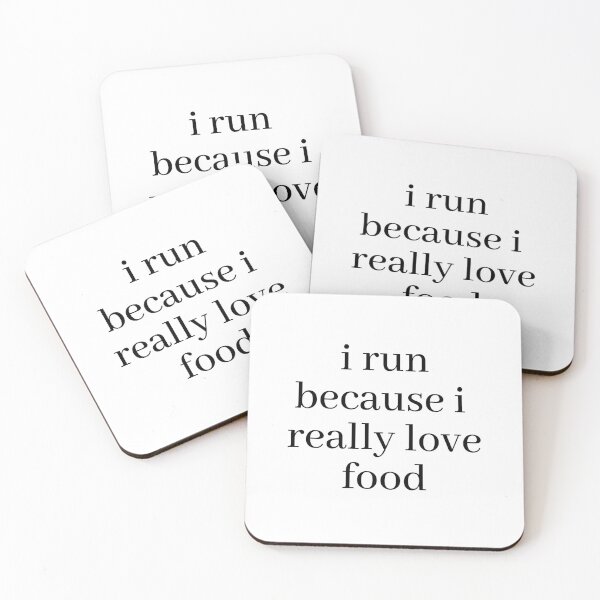 Item preview,  I Run Because I Really Love Food - Funny Running  designed and sold by RunPower.