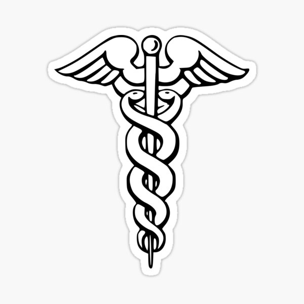 Caduceus Nursing Sticker