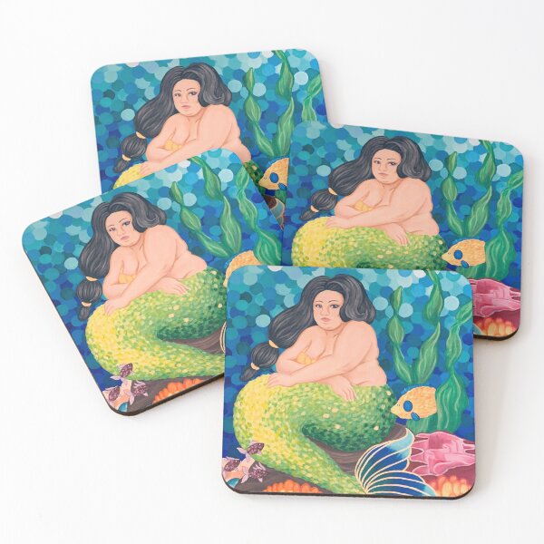 Aperçu de l'œuvre Halelehua sirène déesse hawaïenne créée et vendue par Amazink Creations.