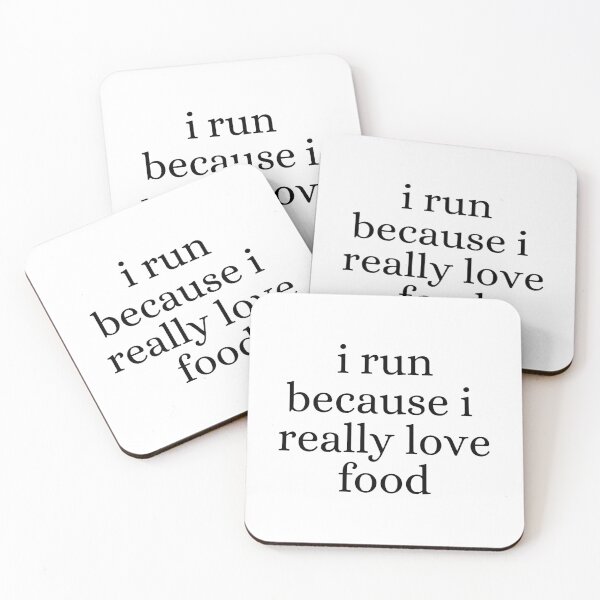 Item preview, I Run Because I Really Love Food - Funny Running II designed and sold by RunPower.