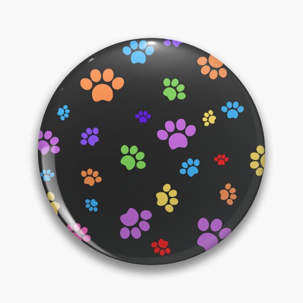 Item preview, Rainbow Paw Prints  Cat Pattern designed and sold by BlakefourDesign.