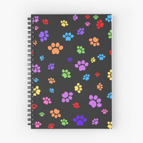 Item preview, Rainbow Paw Prints  Cat Pattern designed and sold by BlakefourDesign.
