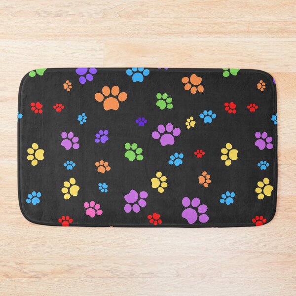 Item preview, Rainbow Paw Prints  Cat Pattern designed and sold by BlakefourDesign.