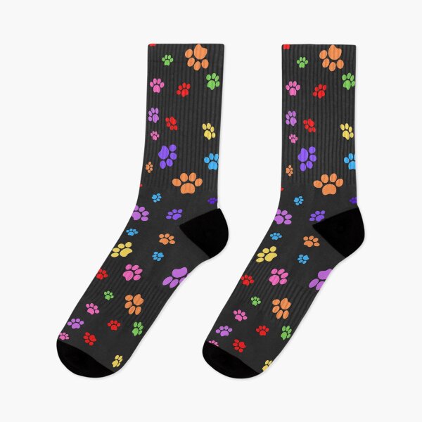 Item preview, Rainbow Paw Prints  Cat Pattern designed and sold by BlakefourDesign.
