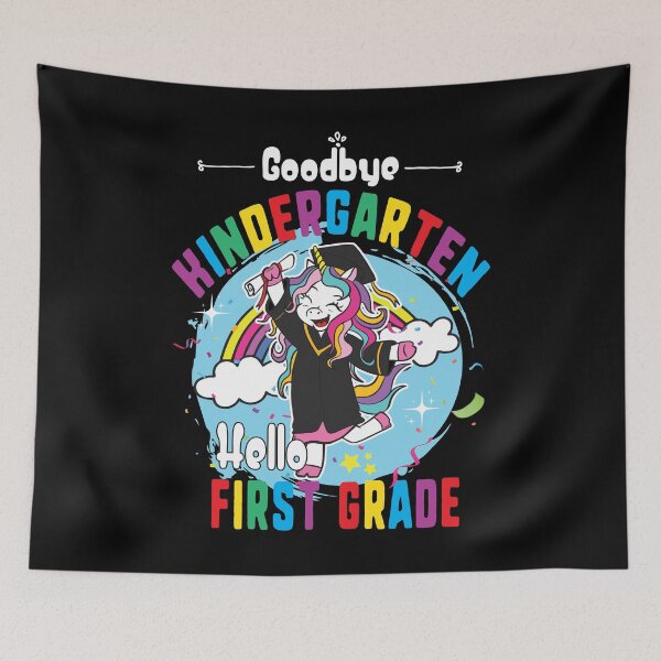 Item preview, Goodbye Kindergarten Hello 1st Grade Unicorn Girls 2022 designed and sold by JUSTBEELEGANT.