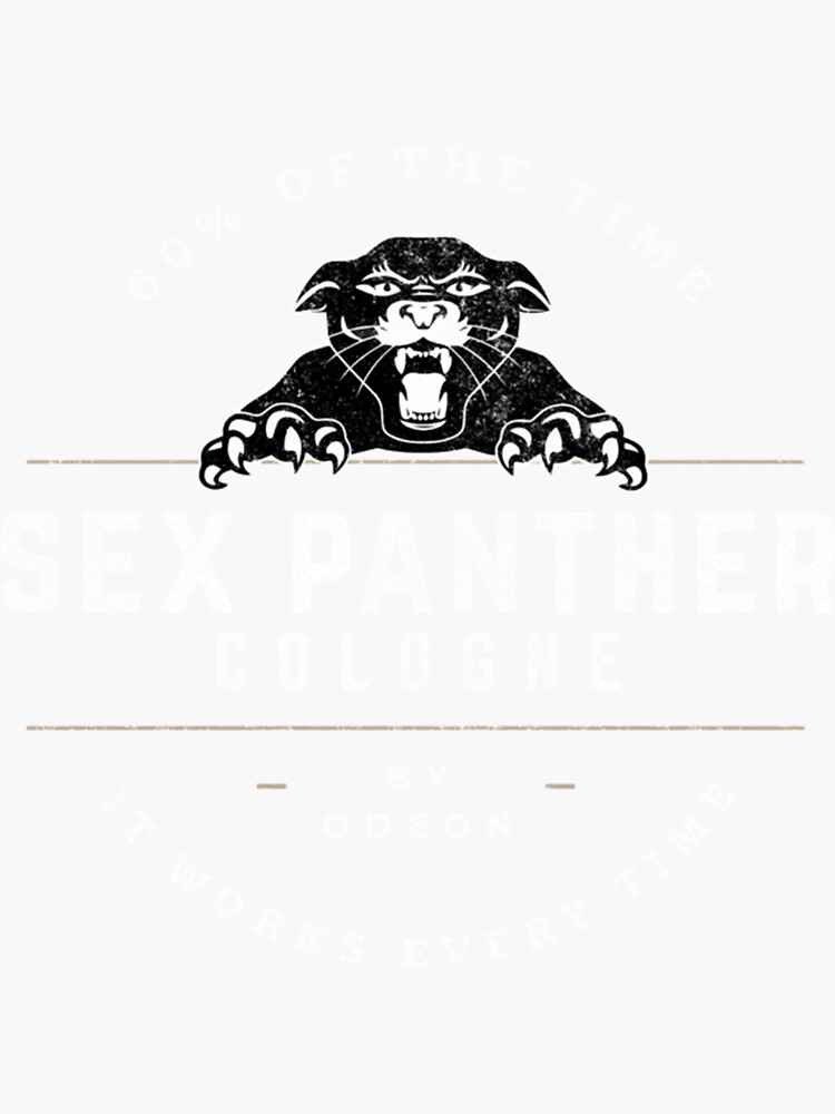 Sex Panther Cologne Logo Essential Sticker By Glimpglover8 Redbubble 7540