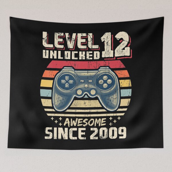 Item preview, Level 12 Unlocked Awesome 2009 Video Game 12th Birthday Gift  designed and sold by granbyhaineys.