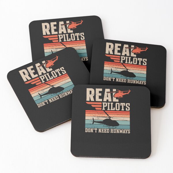Item preview, REAL PILOTS DON NEED RUNWAYS HELICOPTER PILOT designed and sold by sobriowslen.
