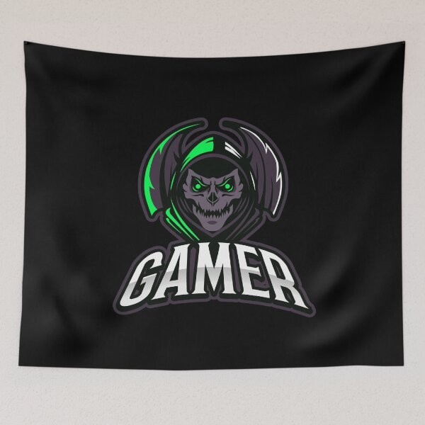 Item preview, Gamer with Scaring Skull designed and sold by PRIVARSHU.