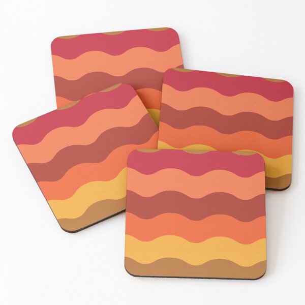 Item preview,  70s retro pattern  red, brown, orange and yellow waves  designed and sold by Yasminepatterns .