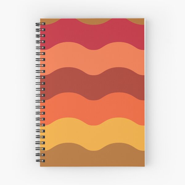 Item preview,  70s retro pattern  red, brown, orange and yellow waves  designed and sold by Yasminepatterns .