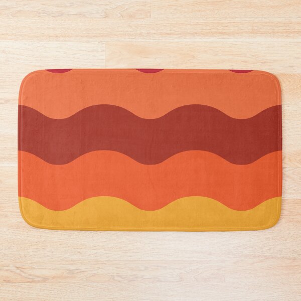 Item preview,  70s retro pattern  red, brown, orange and yellow waves  designed and sold by Yasminepatterns .