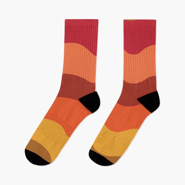 Item preview,  70s retro pattern  red, brown, orange and yellow waves  designed and sold by Yasminepatterns .