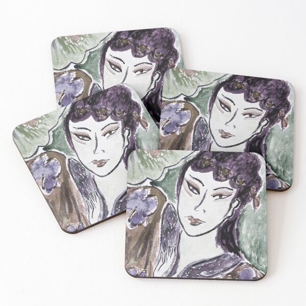 Item preview, hand painted watercolor Peking Opera actress2 designed and sold by quinnstyle.