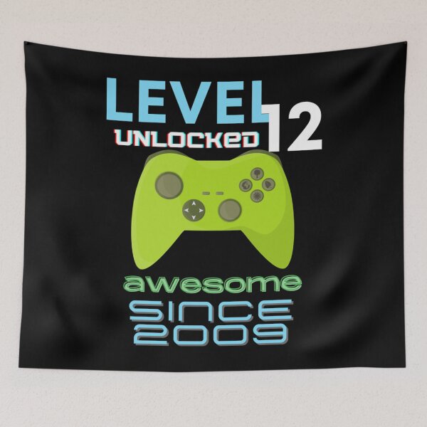 Item preview, Level 12 Unlocked Awesome 2009 Video Gamer Essential  designed and sold by granbyhaineys.