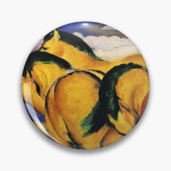 Item preview, Little Yellow Horses by Franz Marc designed and sold by WonderweissStudio.