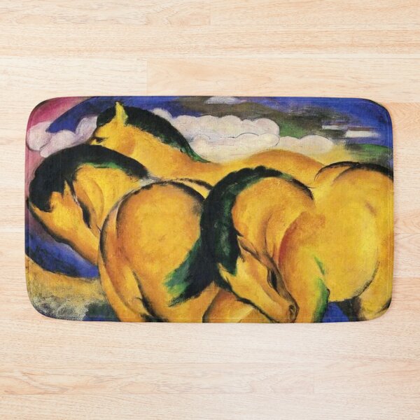 Item preview, Little Yellow Horses by Franz Marc designed and sold by WonderweissStudio.