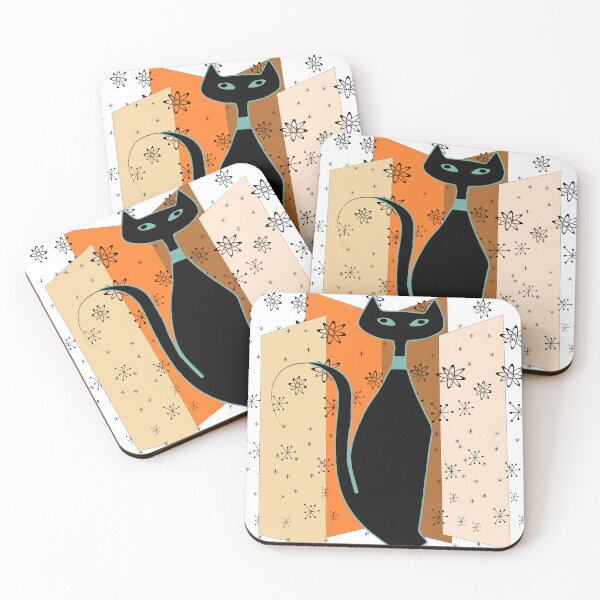 Item preview, Atomic Kitty Surrounded by Flying Starbursts  designed and sold by LisWilliams.