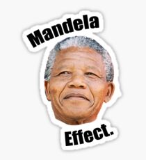 Mandela effect Sticker