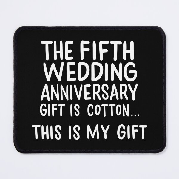 Item preview, Fifth Wedding Anniversary Gift Is Cotton 5 years Married designed and sold by haselshirt.