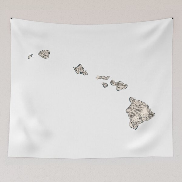 Item preview, Hawaii Vintage Picture Map designed and sold by surgedesigns.