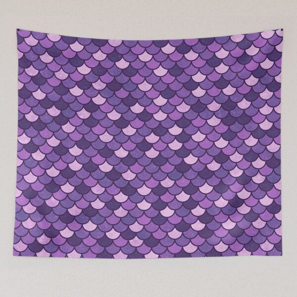 Item preview, Violet Mermaid Scales Pattern designed and sold by Saanis.