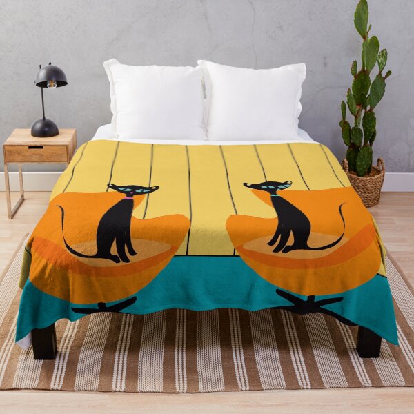 Item preview, Atomic Kitties Perched on Retro Chairs  designed and sold by LisWilliams.