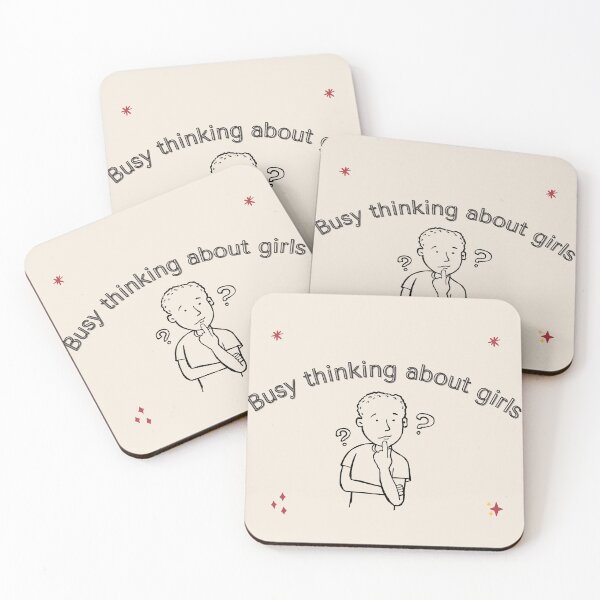 Item preview, busy thinking about girls-funny designed and sold by ayesha70.