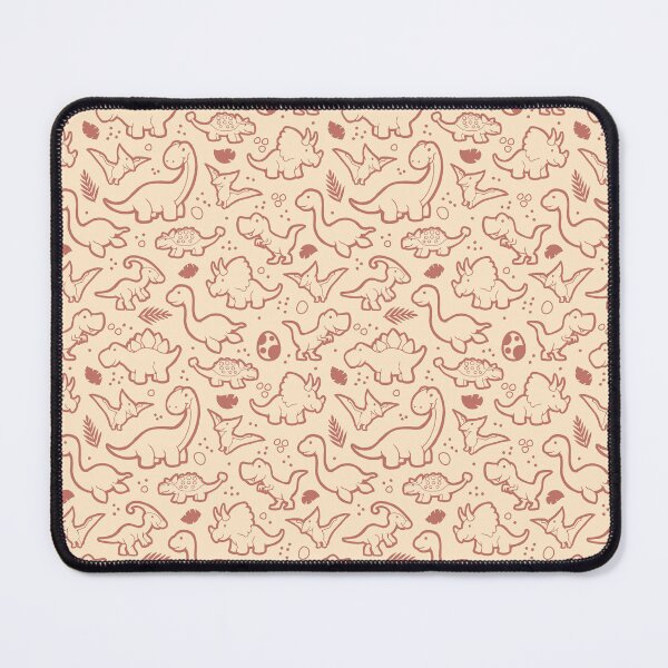Item preview, Cute Dinosaur Pattern Mono Brown designed and sold by artlahdesigns.