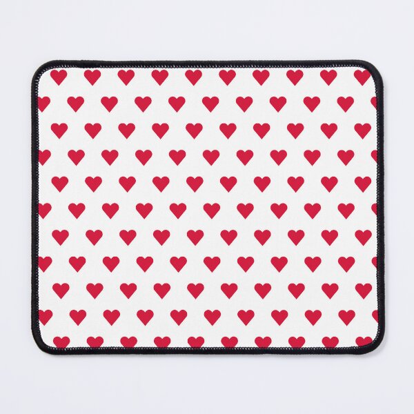 Item preview, Red Hearts pattern on white designed and sold by lucybrownlane.