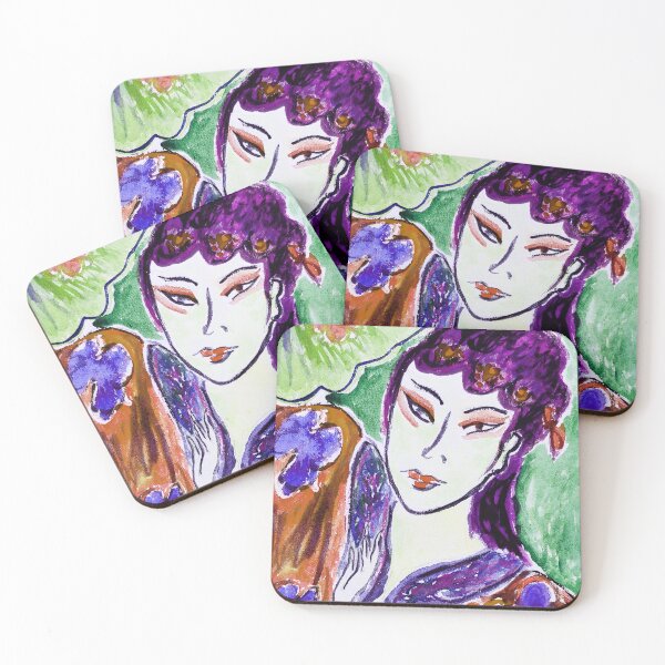 Item preview, hand painted watercolor Peking Opera actress designed and sold by quinnstyle.