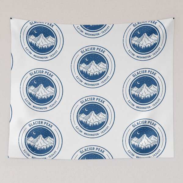 Item preview, Glacier Peak Washington | Hiking | Skiing designed and sold by KrisSidDesigns.