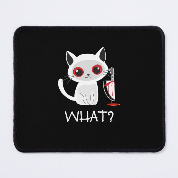 Item preview, Sweet kitty with bloody knife designed and sold by InstaCreatives.