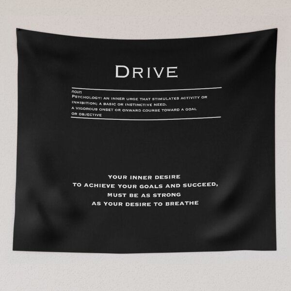 Item preview, Drive  - Motivational Inspirational Corporate Office Wall Art Black and White T-Shirt designed and sold by Read This Already.