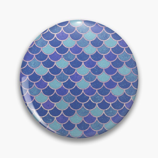 Item preview, Blue Mermaid Scales Pattern with Light Lines designed and sold by Saanis.