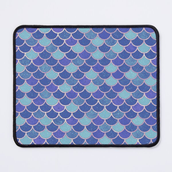 Item preview, Blue Mermaid Scales Pattern with Light Lines designed and sold by Saanis.