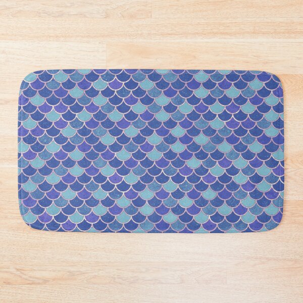 Item preview, Blue Mermaid Scales Pattern with Light Lines designed and sold by Saanis.