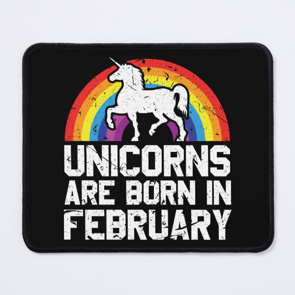 Item preview, Unicorns Are Born In February Shirt Birthday Month Gift Tee designed and sold by haselshirt.