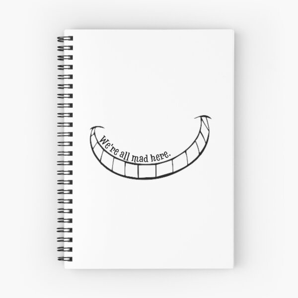 Item preview, We're all mad here - Alice in Wonderland quotes - Cheshire cat designed and sold by UN-labelledGirl.