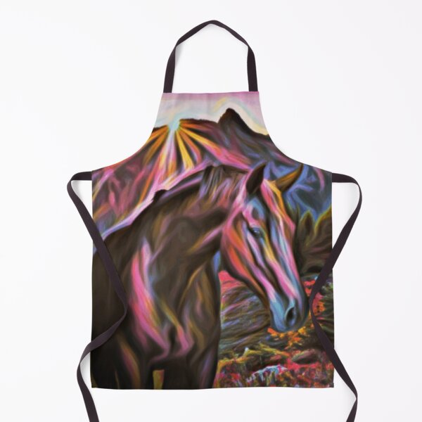 Item preview, Abstract Horse and Mountains at Sunset designed and sold by No1Equestrian.