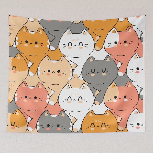 Item preview, cute small kitten background designed and sold by Beeroclock.