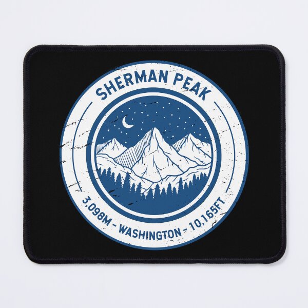 Item preview, Sherman Peak Washington | Hiking | Skiing designed and sold by KrisSidDesigns.