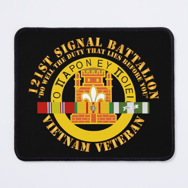 Item preview, Army - 121st Signal Bn Vet  - Do well the duty that lies before you -  VN SVC Ribbon - Mid Rib X 300 designed and sold by Military Insignia Products.