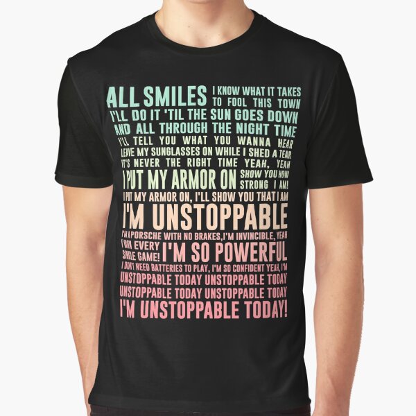 UNSTOPPABLE - SIA - music lyrics Pullover Hoodie for Sale by Ardalan  Saboori