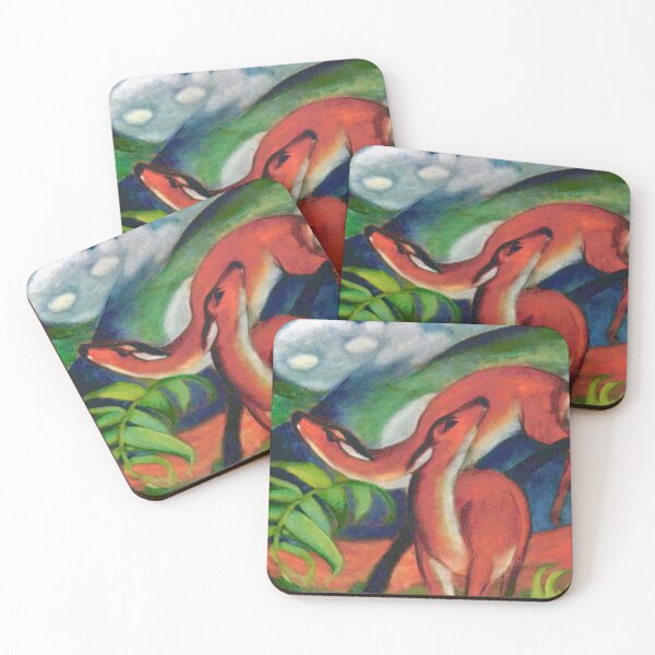Item preview, Red Deer II by Franz Marc designed and sold by WonderweissStudio.