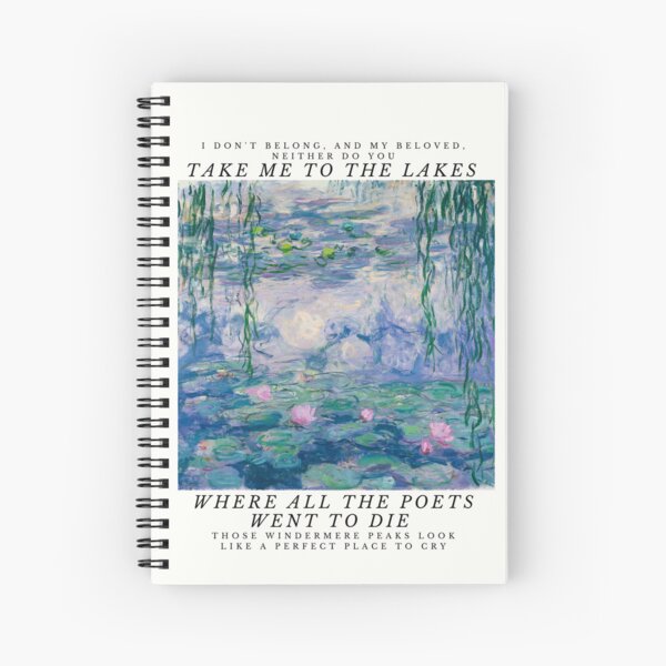 Item preview, Taylor Swift Paroles Monet Lyrics Take me to the lakes where all the poets went to die designed and sold by paulinafalcucci.