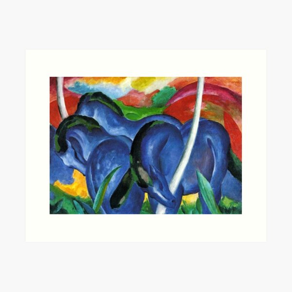 Item preview, The Large Blue Horse by Franz Marc designed and sold by WonderweissStudio.