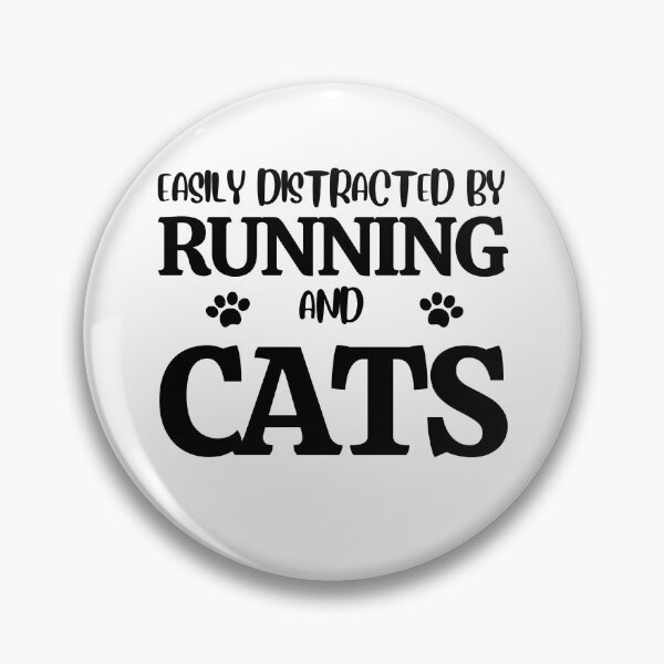Item preview, Easily Distracted By Running And Cats - Funny Runners III designed and sold by RunPower.
