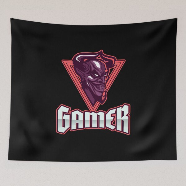 Item preview, Gamer with Scaring Smiling Demon designed and sold by PRIVARSHU.